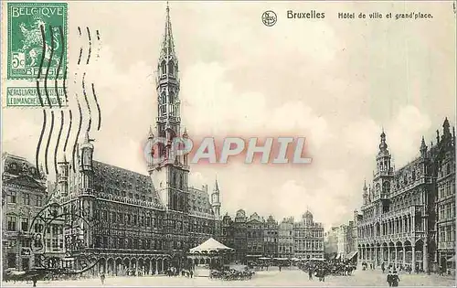 Ansichtskarte AK Bruxelles Hotel de Ville et Grand'Place