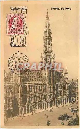 Cartes postales Bruxelles l'Hotel de Ville