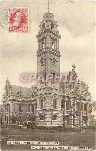 Cartes postales Exposition de Bruxelles 1910 Pavillon de la Ville de Bruxelles