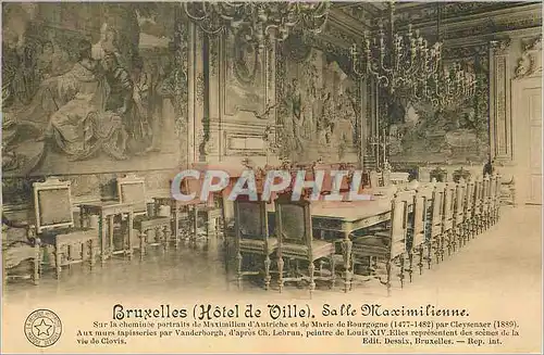 Cartes postales Bruxelles (Hotel de Ville) Salle Maximilienne