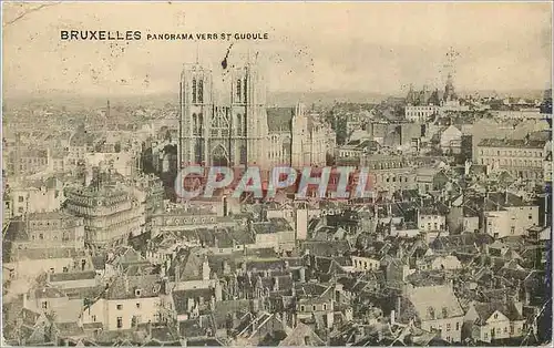 Cartes postales Bruxelles Panorama vers St Gudule