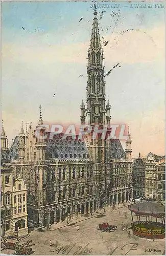 Cartes postales Bruxelles l'Hotel de Ville