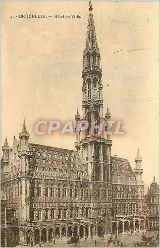 Cartes postales Bruxelles Hotel de Ville