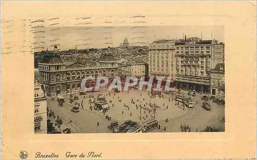 Cartes postales Bruxelles Gare du Nord Tramway