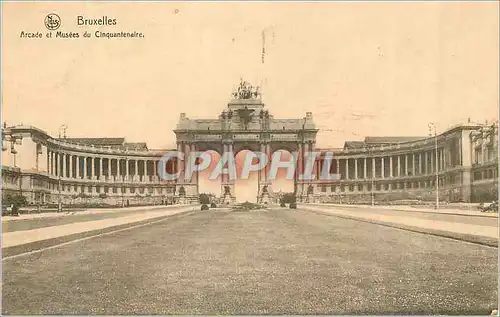 Cartes postales Bruxelles Arcade et Musees du Cinquantenaire