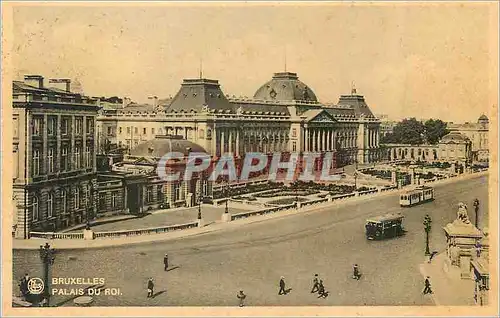 Ansichtskarte AK Bruxelles Palais du Roi Tramway