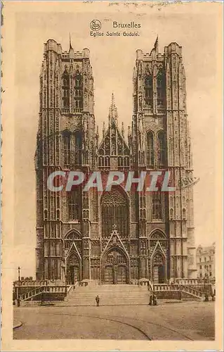 Cartes postales Bruxelles Eglise Sainte Gudule