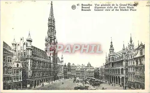 Cartes postales Bruxelles vue Generale de la Grand'Place