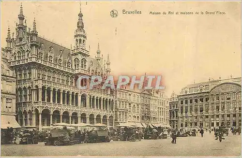 Cartes postales Bruxelles Maison du Roi et Maisons de la Grand'Place