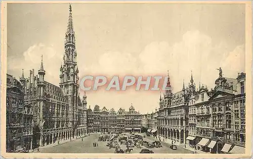 Cartes postales Bruxelles Hotel de Ville et Grand'Place