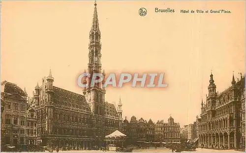 Ansichtskarte AK Bruxelles Hotel de Ville et Grand'Place