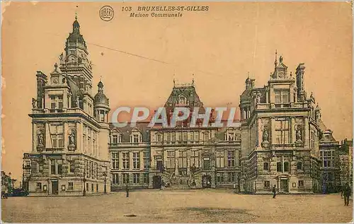 Cartes postales Bruxelles St Gilles Maison Communale