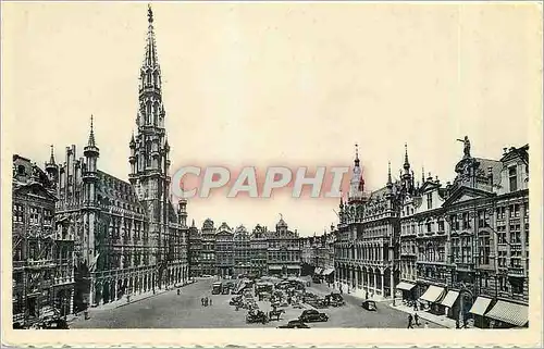 Cartes postales Bruxelles Hotel de Ville et Grand'Place