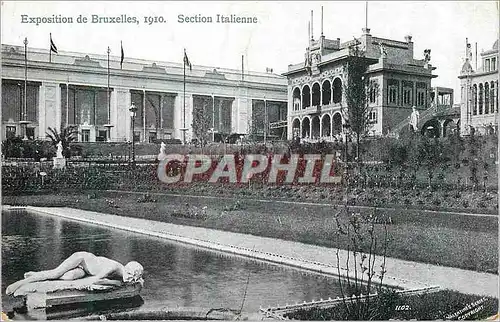 Cartes postales Exposition de Bruxelles 1910 Section Italienne