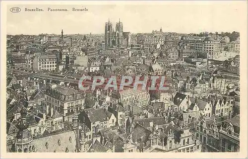Cartes postales Bruxelles Panorama Brussels Pris de la tour de l'Hotel