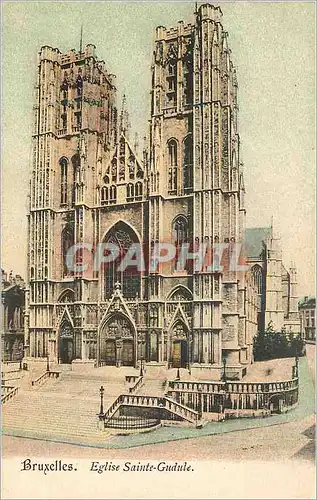 Cartes postales Bruxelles Eglise Sainte Gudule