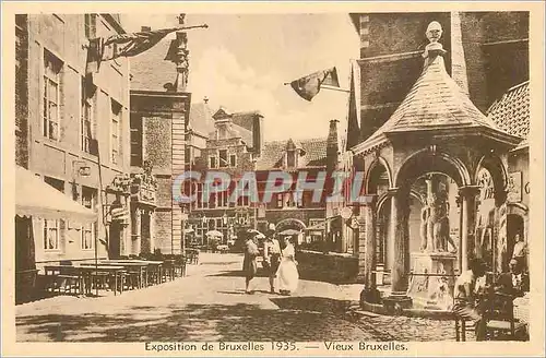Cartes postales Exposition du Bruxelles 1935 Vieux Bruxelles