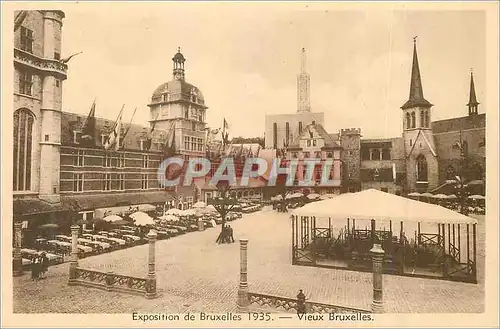 Cartes postales Exposition du Bruxelles 1935 Vieux Bruxelles