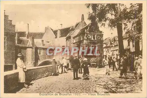 Cartes postales Exposition du Bruxelles 1935 Vieux Bruxelles La Senne Quai aux Poissons