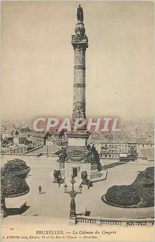 Ansichtskarte AK Bruxelles La Colonne du Congres