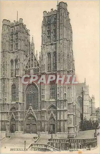 Cartes postales Bruxelles La Cathedrale Eglise Sainte Gudule