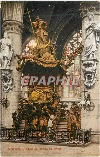 Cartes postales Bruxelles Ste Gudule Chaire de Verite