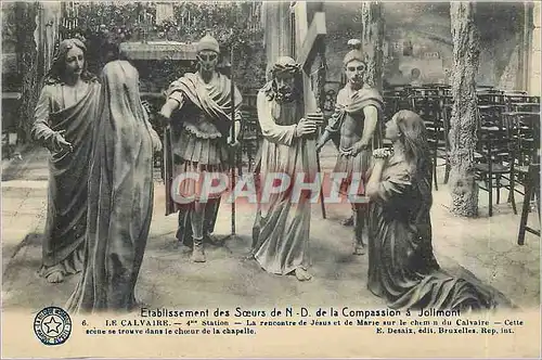 Cartes postales Etablissement des Soeurs de N D de la Compassion a Jollmont Le Calvaire 4e Station