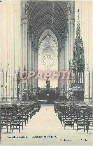 Cartes postales Bruxelles Laeken Interieur de l'Eglise