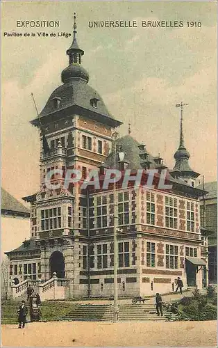 Cartes postales Bruxelles Exposition Universelle 1910 Pavillon de la Ville de Liege