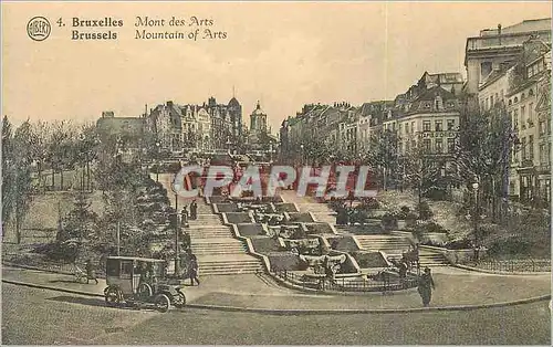 Cartes postales Bruxelles Mont des Arts Automobile