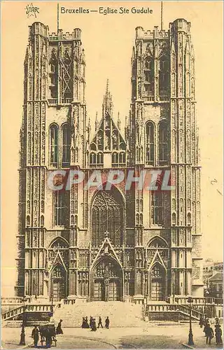 Cartes postales Bruxelles Eglise Sainte Gudule