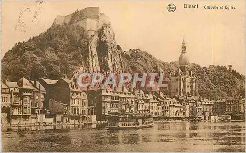 Cartes postales Dinant Citadelle et Eglise Bateau