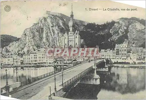Cartes postales Dinant La Citadelle vue du Pont