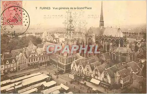 Cartes postales Furnes Vue Generale de la Grand'Place