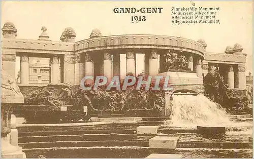 Cartes postales Gand Gent 1913 Monument Allegorique