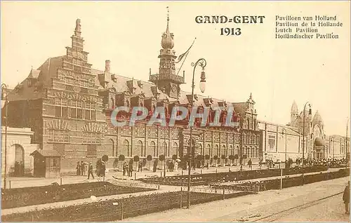Cartes postales Gand Gent 1913 Pavillon de la Hollande