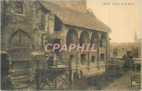 Ansichtskarte AK Gand Ruines de St Bavon