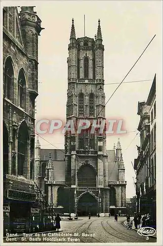 Cartes postales Gand Tour de la Cathedrale St Bavon