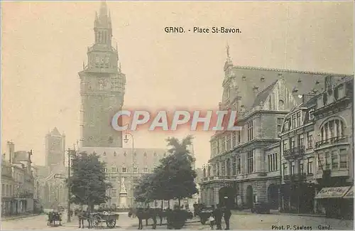 Cartes postales Gand Place St Bavon