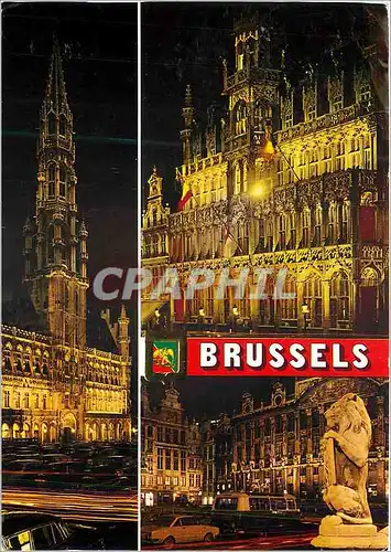 Cartes postales moderne Un Bonjour de Bruxelles Lion