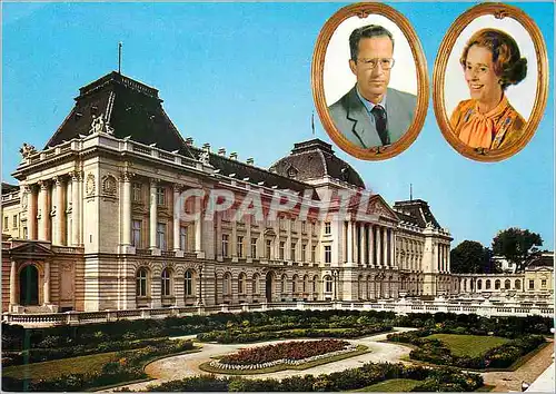 Cartes postales moderne Brussels Palais Royal LLMM le Roi Baudouin et la Reine Fabiola