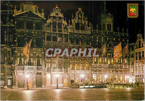 Moderne Karte Bruxelles Grand Place la Nuit