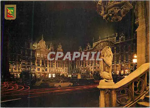 Moderne Karte Bruxelles Grand'Place la Nuit