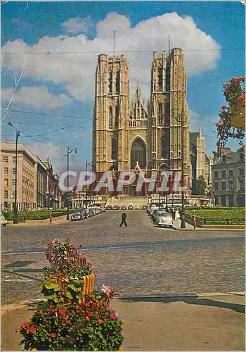 Cartes postales moderne Bruxelles Eglise Sainte Gudule