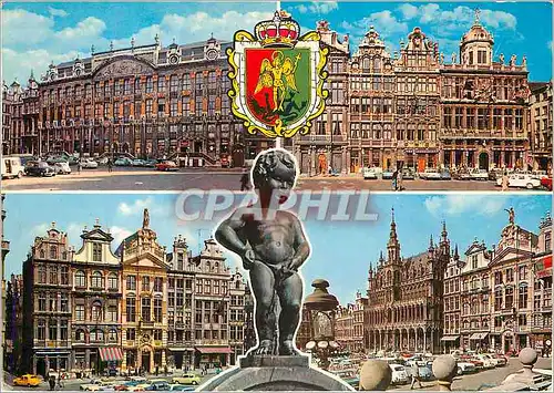 Moderne Karte Souvenir de Bruxelles