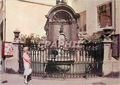 Moderne Karte Bruxelles Manneken Pis