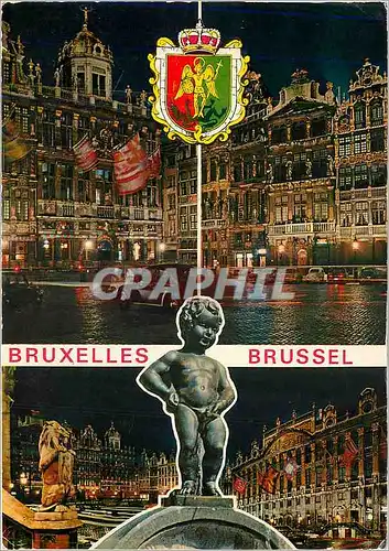 Moderne Karte Souvenir de Bruxelles