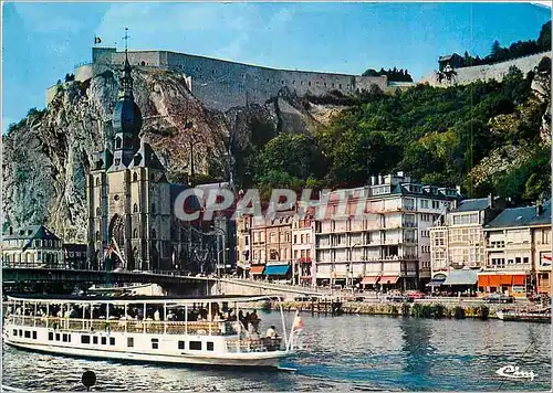 Cartes postales moderne Dinant La College La Citadelle et le Pont Bateau
