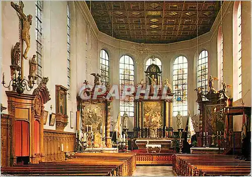 Moderne Karte Dinant Eglise de Foy Notre Dame Premiere Moitie du XVIIe Siecle Choeur de l'Eglise et son Celebr