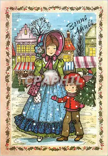 Moderne Karte Bonne Annee